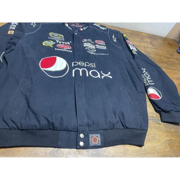 PEPSI Max JEFF GORDON Jacket Coat 2XL JH DESIGN NASCAR Black Racing Bomber 17983 - Picture 6 of 16